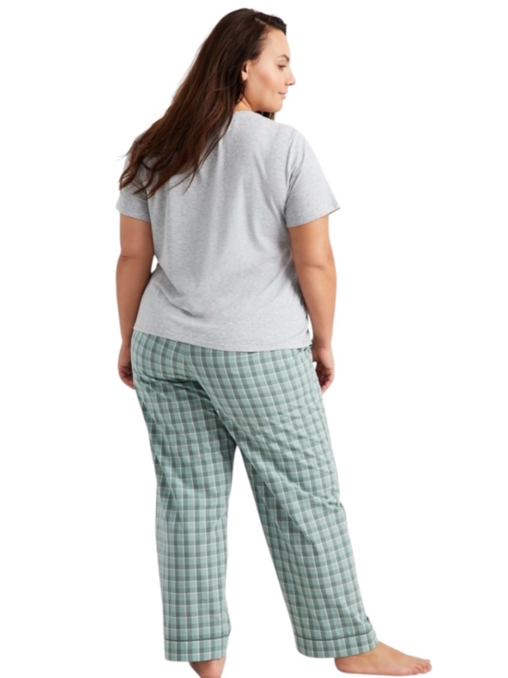 State of Day Plaid Pajama Pants Womens Plus Size Green Sleep Lounge Soft - NWT - Picture 2 of 2